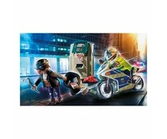 Playmobil – policijos motociklas: pinigų plėšiko persekiojimas (70572)