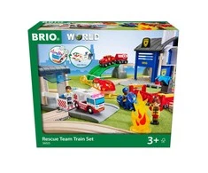 Ravensburger BRIO - Gelbėjimo komandos traukinių rinkinys - (36025)