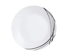Plokščia lėkštė Arcopal Domitille Negro Dvispalviais stiklas 25 cm (12 vnt.)