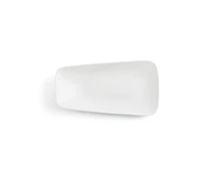 Plokščia lėkštė Ariane Vital Stačiakampis Keramikinis Balta (24 x 13 cm) (12 vnt.)