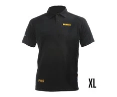 Polo marškinėliai su trumpomis rankovėmis Dewalt Juoda XL