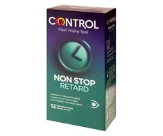 Non Stop Retard Control 12 vnt Nominal Length prezervatyvai 54mm