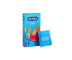 Durex Love Classic 6-Pack Lubricated Intimate Protection 52.5mm
