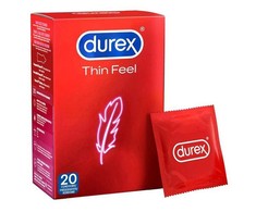 Durex Thin Feel 20-Pack - Ultra-Thin Anatomical Latex Protection