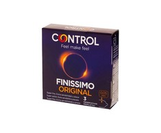 Control Condoms Control Finissimo Ultra-Thin Ergonomic Latex Condoms 3-Pack 54mm