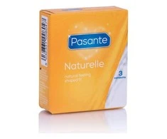 Pasante Healthcare Naturelle „Pasante“ natūralūs prezervatyvai, 3 vnt.
