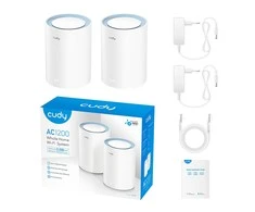 Maršrutizatorius NAMŲ SISTEMA WI-FI CUDY-M1200/2 2.4 GHz, 5 GHz, 300 Mbps + 867 Mbps CUDY