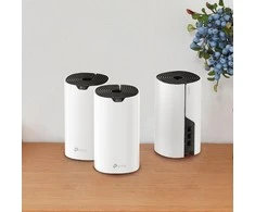 Maršrutizatorius TP-LINK | AC1900 viso namo tinklinio „Wi-Fi“ sistema | „Deco S7“ (3 vnt. pakuotė) | 802.11ac | 10/100/1000 Mbit/s | Ethernet LAN (RJ-45) jungtys 1 | Tinklo palaikymas: Taip | MU-MiMO: Taip | Ne, mobilusis plačiajuostis ryšys | Antenos tipas: Vidinė