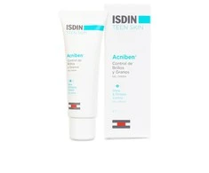 "Isdin Acnibel Teen Skin" gelinis kremas blizgesiui ir grūdėtumui kontroliuoti 40ml