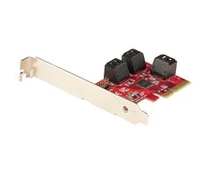 „StarTech SATA PCIE“ plokštė – 6 prievadų (6 GB/s) / PCIE SATA išplėtimo plokštė ASM1166