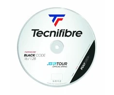 TECNIFIBRE Juodas CODE 16/1.28mm 200m stygos teniso raketei