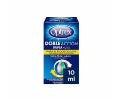Optrex Doble Acción Sudirgusių akių lašai 10ml