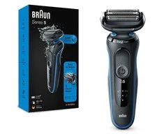 Braun | Shaver | 51-B1000s | Operating time (max) 50 min | Wet &amp; Dry | Juodas/Mėlyna