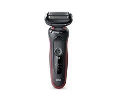Braun | Shaver | 51-R1000s | Operating time (max) 50 min | Wet &amp; Dry | Juodas/Raudona