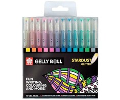 Gelinių rašiklių rinkinys Sakura Stardust Glitter, 12 spalvų
