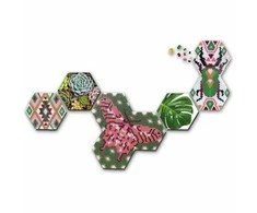 Dėlionė Mozaika SES Creative Beedz Art – šešiakampės plytelės Botanica (FR)
