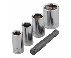 Wolfcraft Rinkinys nasadek 1/4 cala 7, 8, 10, 13 Wolfcraft