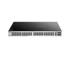 Šakotuvas D-LINK DGS-3130-54TS, L2+ valdomas tinklo jungiklis su 48 10/100/1000Base-T prievadais ir 2 10GBase-T prievadais bei 4 10GBase-X SFP+ prievadais | D-Link
