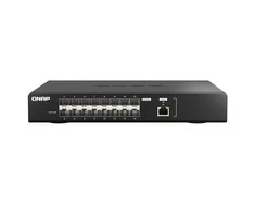 Šakotuvas QNAP WEBMANAG SWITCH 1PORT 10GBERJ45 - 16 PORTS GBE SFP28 RM DESIGN
