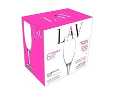 Šampano taurės LAV SIMPLE LV-MIS535F, 190 ml, 6 vnt.