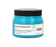 Valomoji kaukė – šampūnas riebiai galvos odai L’oreal Professionnel Scalp Advanced Anti-Oiliness 2in1 Deep Purifier Clay 500ml