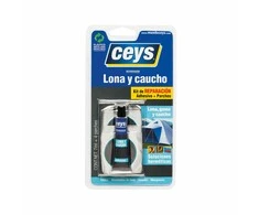 Klijai audiniams ir guminiams paviršiams CEYS LONA Y CAUCHO , 7 ml+4 lopinėliai