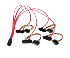 StarTech SFF 8482 – SFF 8087, 0,5 m, raudona (SAS808782P50)