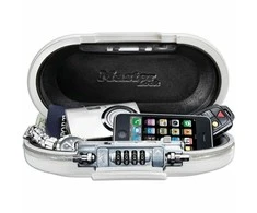 Nešiojamas seifas su apsauginiu laidu Master Lock 5900EURDWHT Balta ABS 700 ml 6 x 12,9 x 24 cm