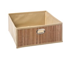 5five Simply Smart Bamboo Krepšelis pagamintas iš bambuko audinio ir medžio, naudingas laikantis ir laikantis smulkmenas