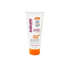 Babaria Rosehip Facial Sun Kreminis SPF50+ veido ir kaklo kremas nuo saulės, 75 ml