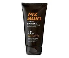 Įdegį spartinantis apsaugos nuo saulės losjonas Piz Buin Tan And Protect, SPF 15, 150 ml