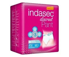 Indasec kelnaitės Plus vidutinio dydžio 12 vnt