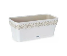 Stefanplast Vazonas OPERA GAIA lovelis su vand. rez. 2,75 L 30x13x12 cm balta sp. 88700 STEF