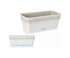 Stefanplast Vazonas OPERA GAIA lovelis su vand. rez. 2,75 L 30x13x12 cm balta sp. 88700 STEF