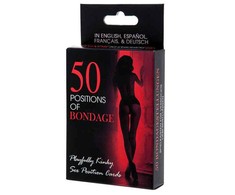 Kheper Games 50 Positions of Bondage Card Set - Creative Game for Couples