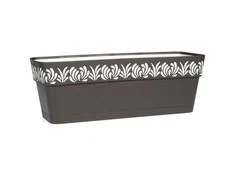 Stefanplast Self-watering planter Gaia Antracito Plastmasinis (19 x 17 x 49,5 cm)