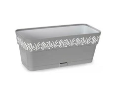 Stefanplast Vazonas OPERA GAIA lovelis su vand. rez. 2,75 L 30x13x12 cm pilka sp. 88701 STEF