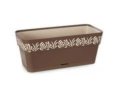 Stefanplast Vazonas OPERA GAIA lovelis su vand. rez. 2,75 L 30x13x12 cm ruda sp. 88702 STEFA