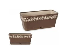 Stefanplast Vazonas OPERA GAIA lovelis su vand. rez. 2,75 L 30x13x12 cm ruda sp. 88702 STEFA
