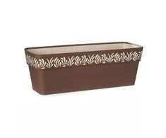 Stefanplast Self-watering planter Gaia Ruda Plastmasinis (19 x 17 x 49,5 cm)