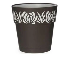 Stefanplast Self-watering pot Gaia Antracito Plastmasinis (25 x 25 x 25 cm)