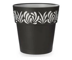 Stefanplast Self-watering pot Gaia Antracito Plastmasinis (29 x 29 x 29 cm)