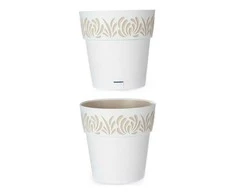 Vazonas OPERA GAIA su vand. rez. 11,8 L D30xH29 cm balta sp. 88600 STEFANPLAST