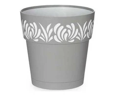 Stefanplast Self-watering pot Gaia Pilka Plastmasinis (19 x 19 x 19 cm)