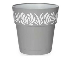 Bikuva.lt Gėlių vazonas STEFANPLAST OPERA GAIA 7,5 L, 25x25 cm, pilkas