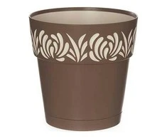Stefanplast Self-watering pot Gaia Ruda Plastmasinis (15 x 15 x 15 cm)