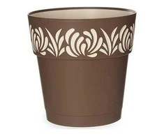 Stefanplast Self-watering pot Gaia Ruda Plastmasinis (25 x 25 x 25 cm)