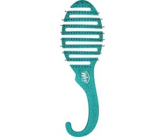 Wet Brush Wet Shower Detangler Teal Glitter dušo šepetys