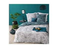 Dekoracja Domu Cotton Dvipusis medvilninis patalynės komplektas dailiu augaliniu raštu, dydis 240 cm x 220 cm