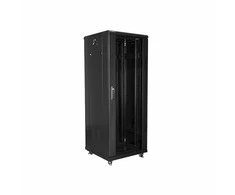 LANBERG FF01-6632-12B-kpl laisvai pastatomas stovas 19 išmontuotas plokščias paketas 32U/600x600mm juodas